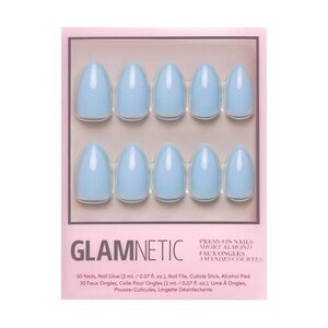 2 for $22 - Glamnetic Press On Nails - Soft Blue